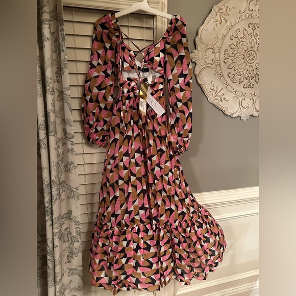 PatBO Plitka Abstract Maxi Dress